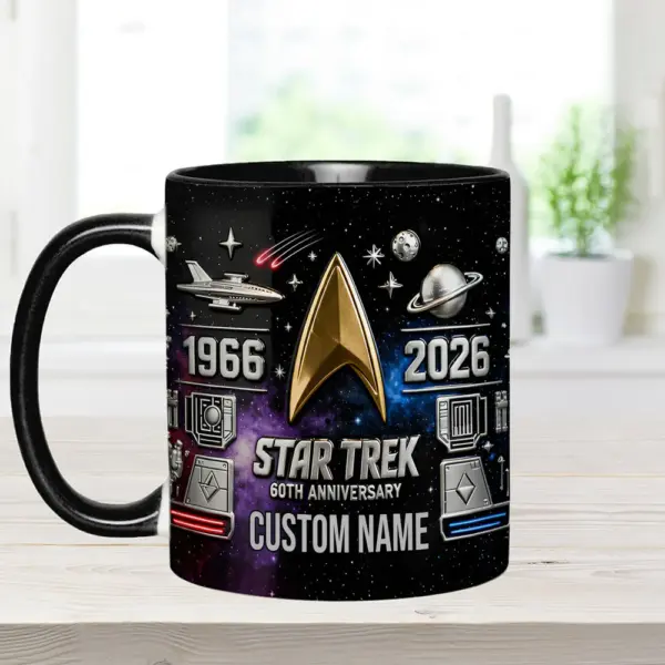 Personalized 60th Anniversary Star Trek Mug - Image 4