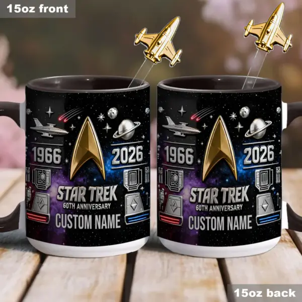 Personalized 60th Anniversary Star Trek Mug - Image 3
