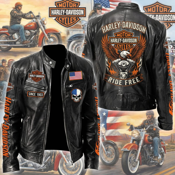 Harley-Davidson Motorcycle Leather Jacket -THK129932