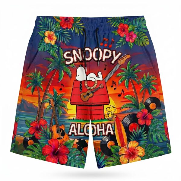 Alternative view of Snoopy Hawaiian Shirt - THK128046