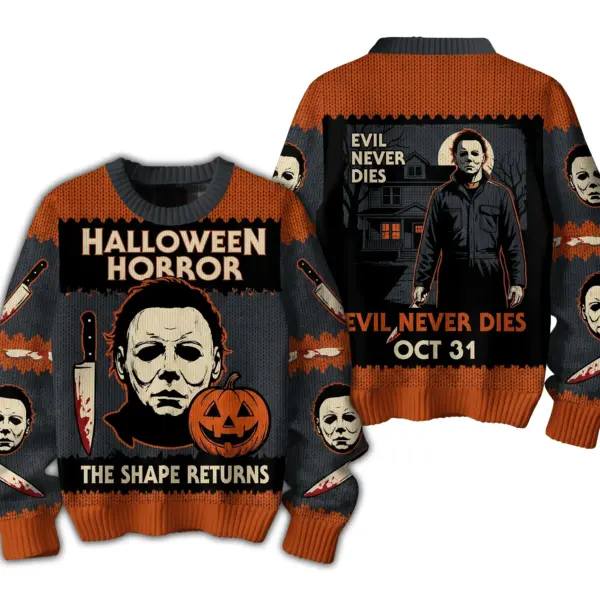 Michael Myers Halloween Knitted Sweater-THK133100