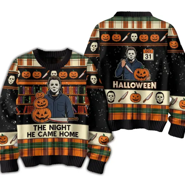 Michael Myers Halloween Knitted Sweater-THK133103