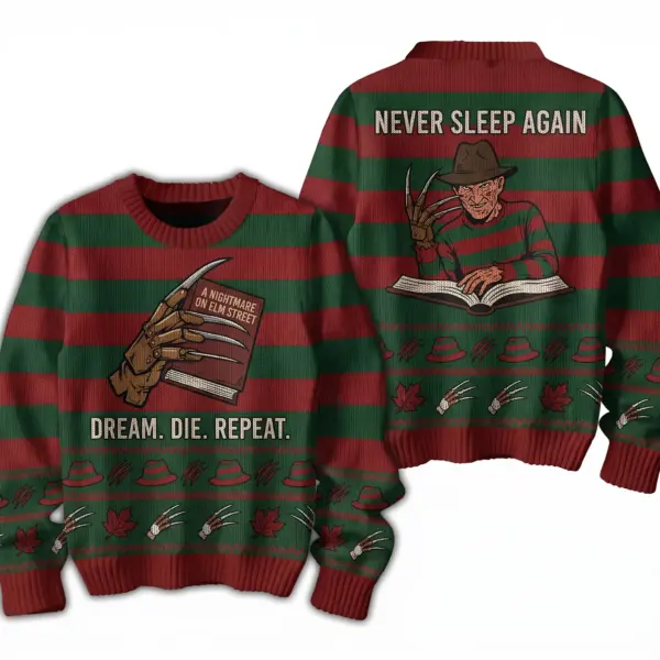 Freddy Krueger Halloween Knitted Sweater-THK133079
