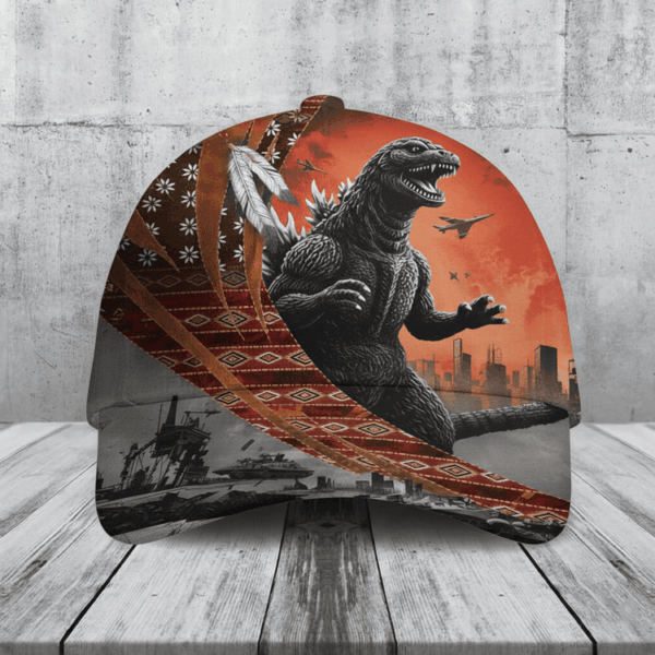 Godzilla Print Classic Cap- THK122161
