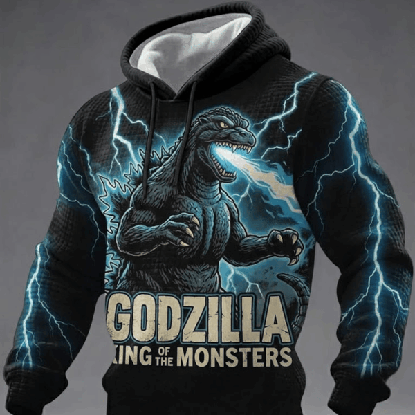Godzilla King Of Monsters Waffle Hoodie -THK122133