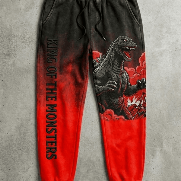 Alternative view of Godzilla AOP Unisex Hoodie -THK122127