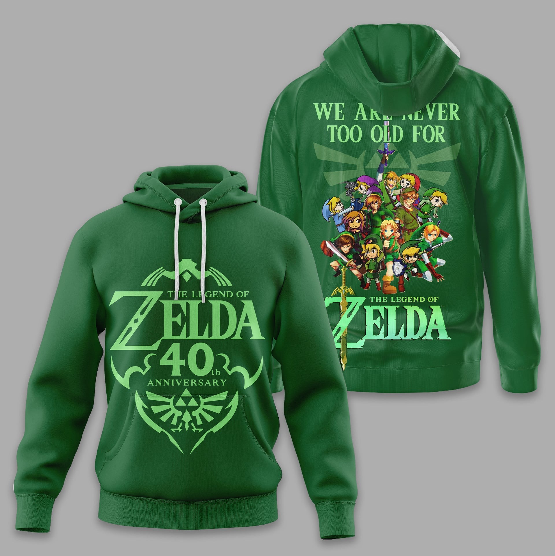 The Legend of Zelda 40th Anniversary 3D Apparel -THK122857 - Image 2