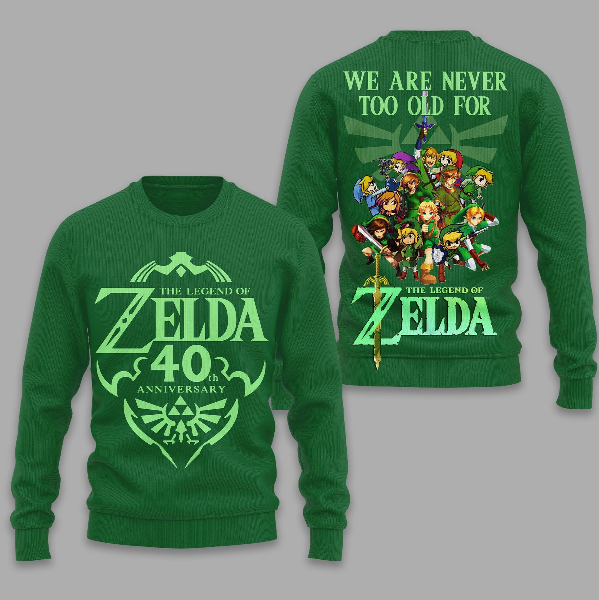 The Legend of Zelda 40th Anniversary 3D Apparel -THK122857 - Image 3