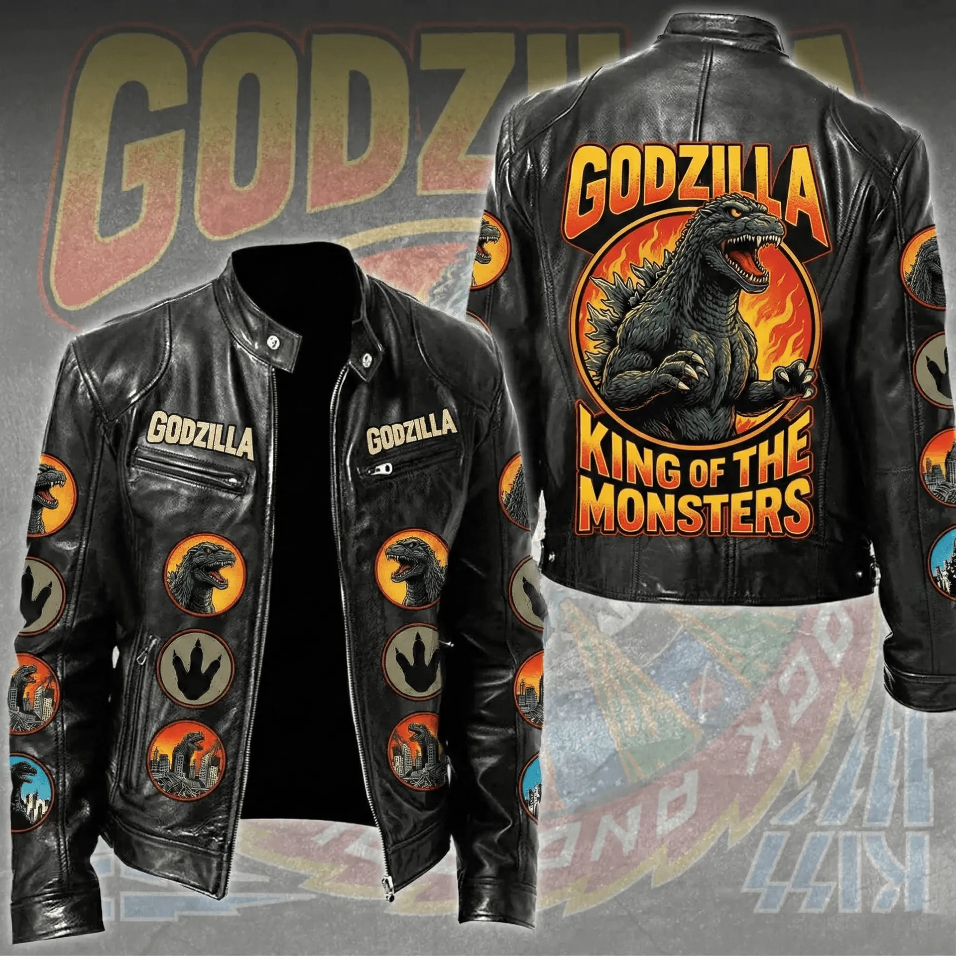 Godzilla Classic Leather Jacket - THK123485