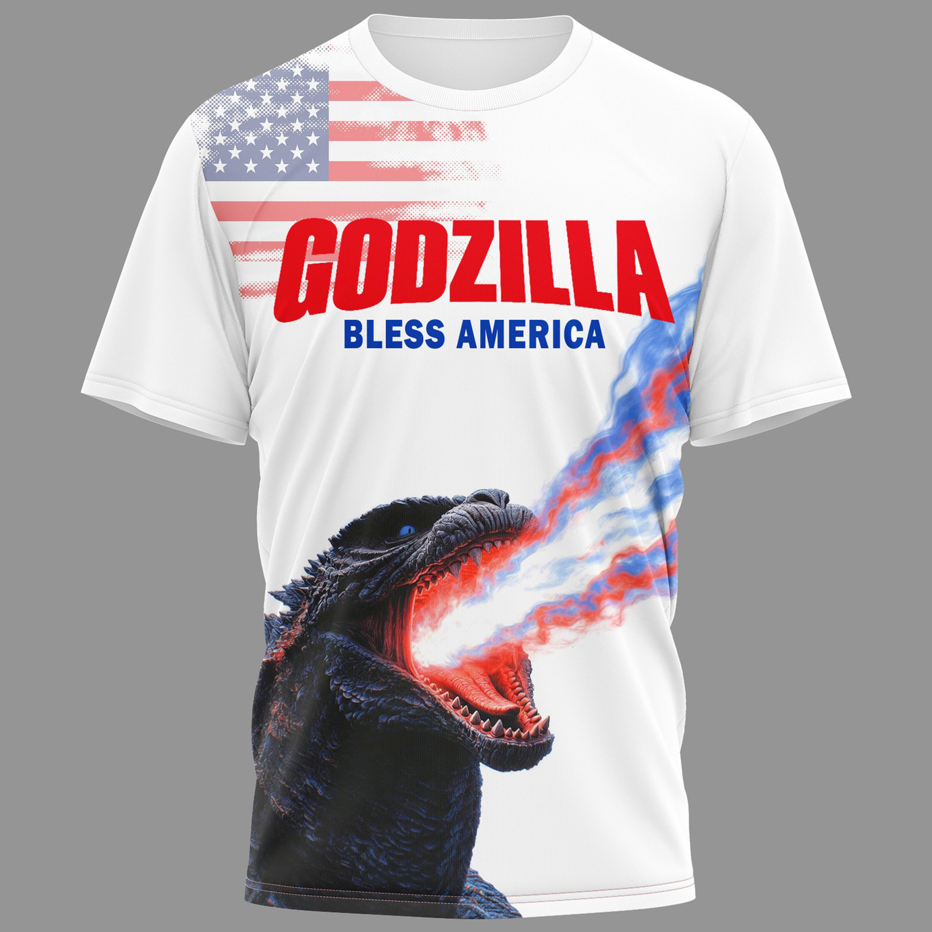 Premium Godzilla 250 Years Of America 3D Apparel - Image 2