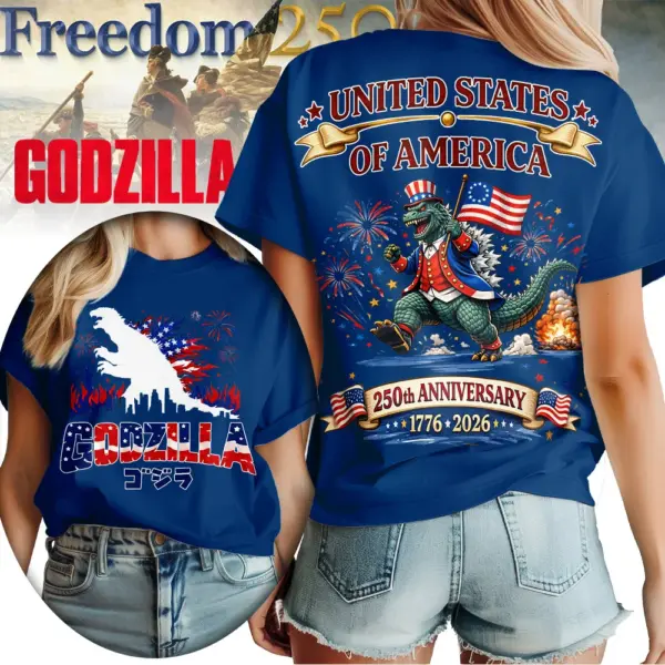 Premium Godzilla 250 Years Of America 3D Apparel - THK125178 - Image 4