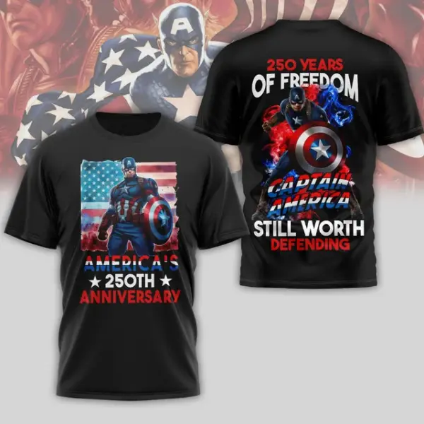 Premium Captain America 250 Years Of America 3D Apparel - Image 3