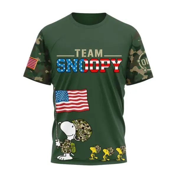 Premium Snoopy 250 Years Of America 3D Shirt - Image 3