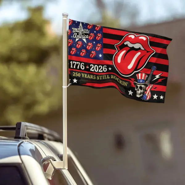 Premium The Rolling Stones 250 Years of Freedom House Flag - Image 4