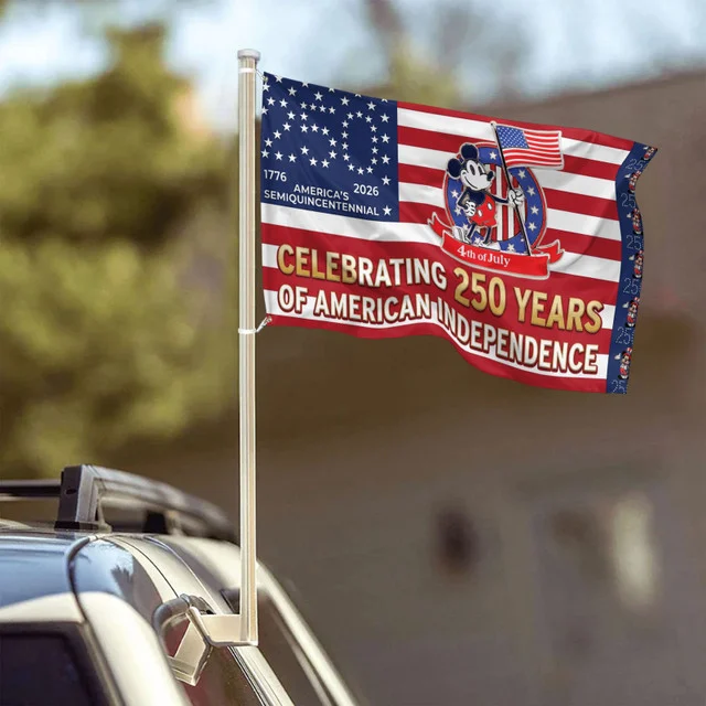 Premium Mickey 250 Years of Freedom House Flag - Image 4