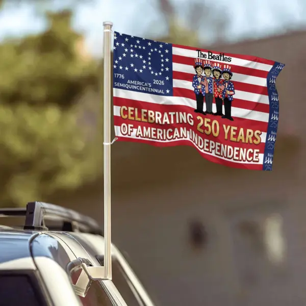 Premium The Beatles 250 Years of Freedom House Flag - Image 4