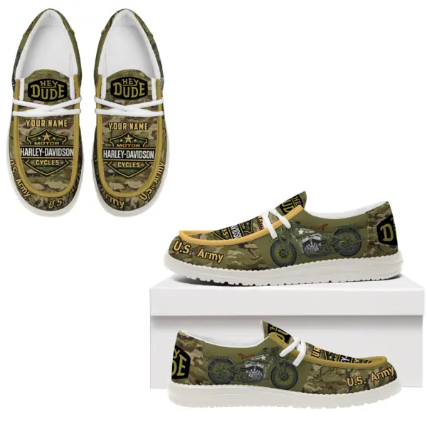 Personalized Harley Davidson Hey Dude Shoes - Image 5