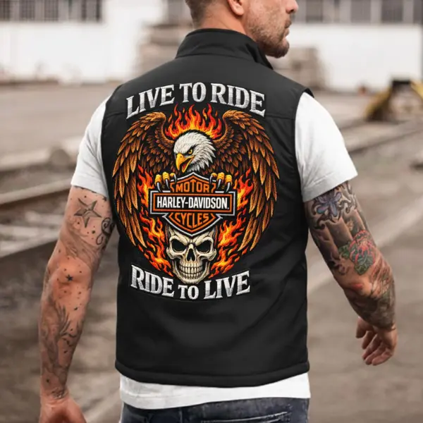 Personalized Harley-Davidson Multi-Pocket Vest - Image 3