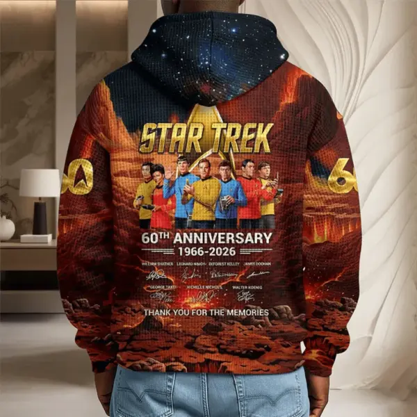 Star Trek 60th Anniversary Waffle Hoodie-THK136361 - Image 4