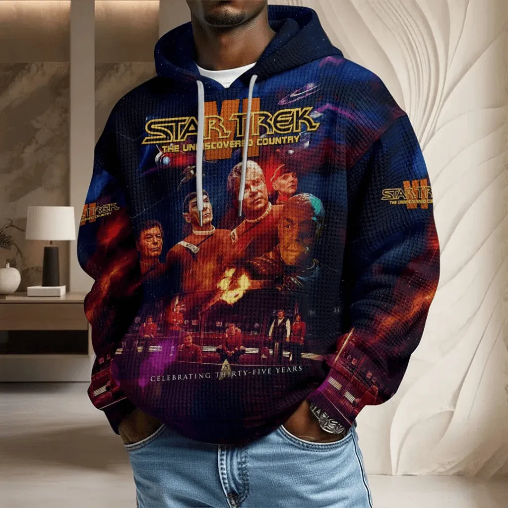Star Trek The Undiscovered Country Waffle Hoodie-THK136356 - Image 2