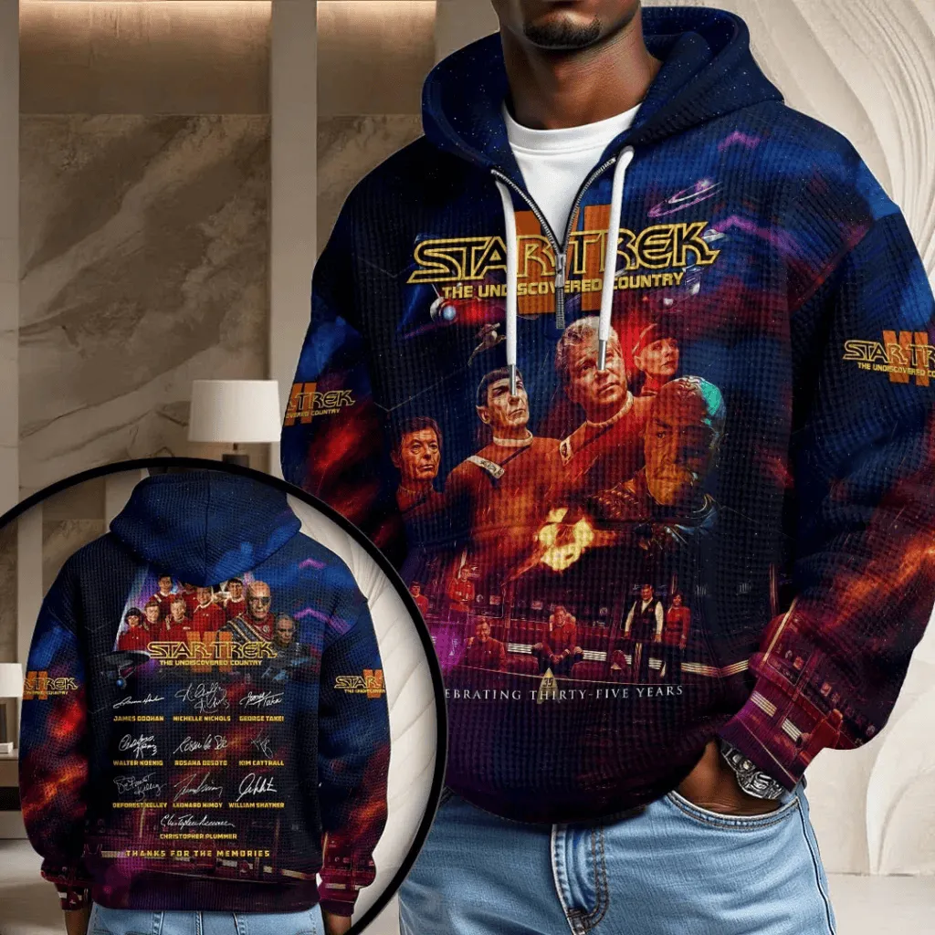 Star Trek The Undiscovered Country Waffle Hoodie-THK136356