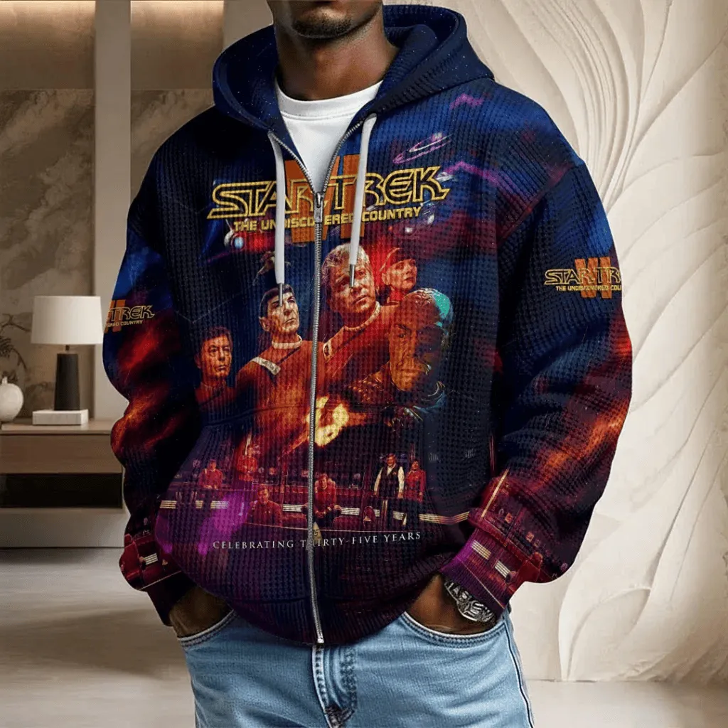 Star Trek The Undiscovered Country Waffle Hoodie-THK136356 - Image 3