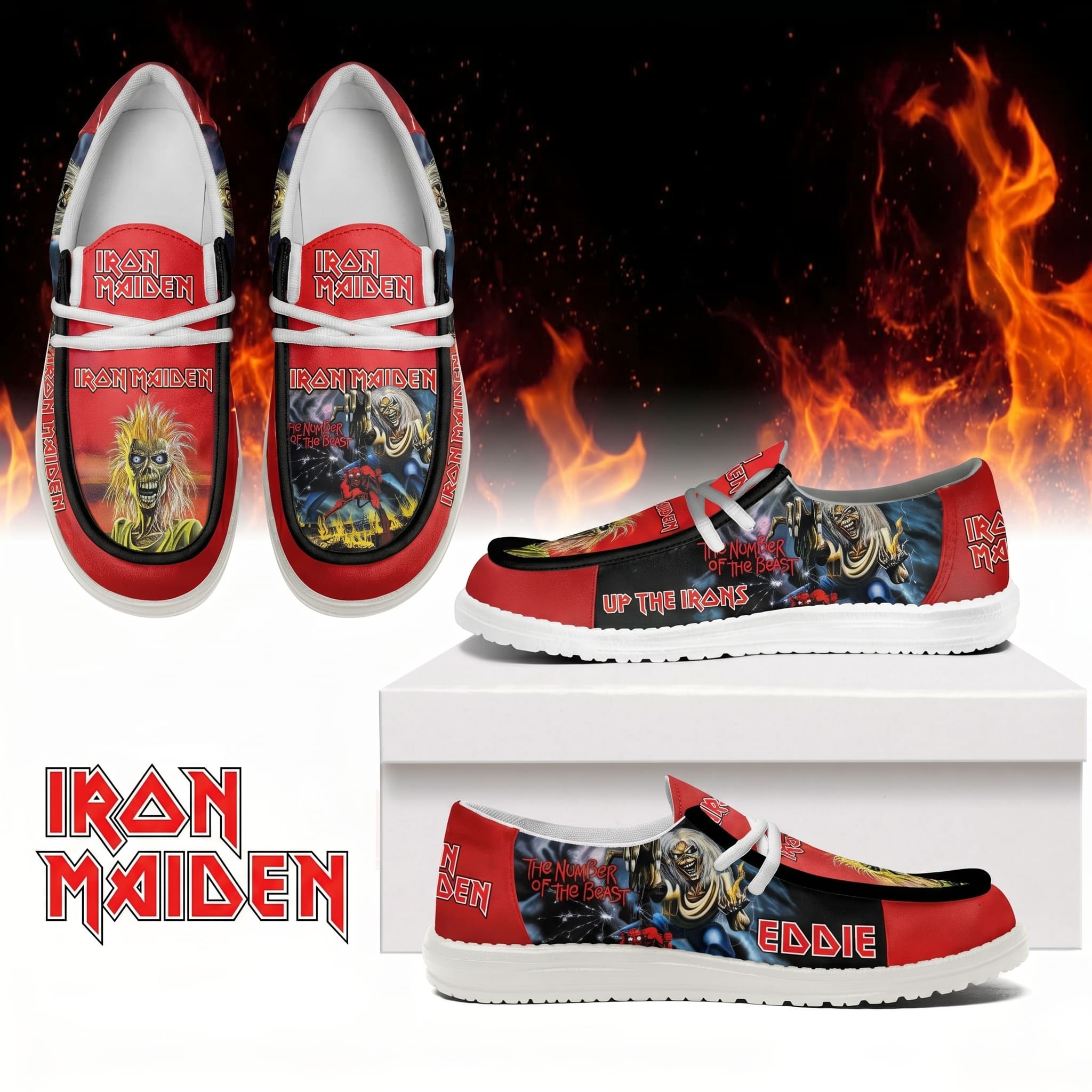 Iron Maiden Hey Dude Shoes