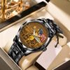 Personalized America 250th Anniversary Black Stainless Steel Watch