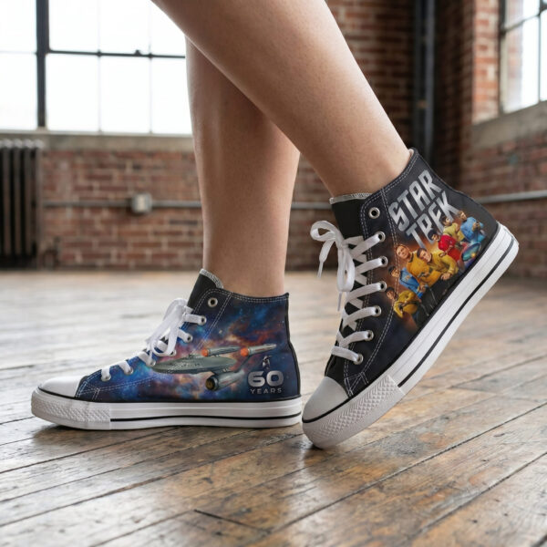 Star Trek 60Th Anniversary High Top Canvas Shoes - THK128208 - Image 3