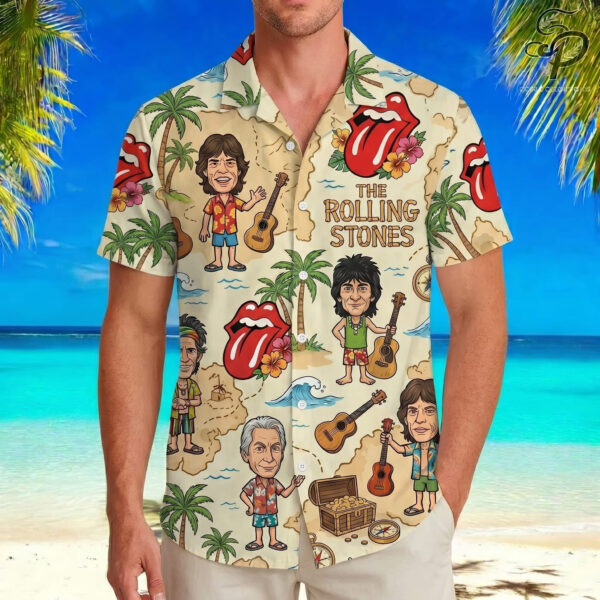 The Rolling Stones Hawaiian Shirt - THK128276 - Image 3