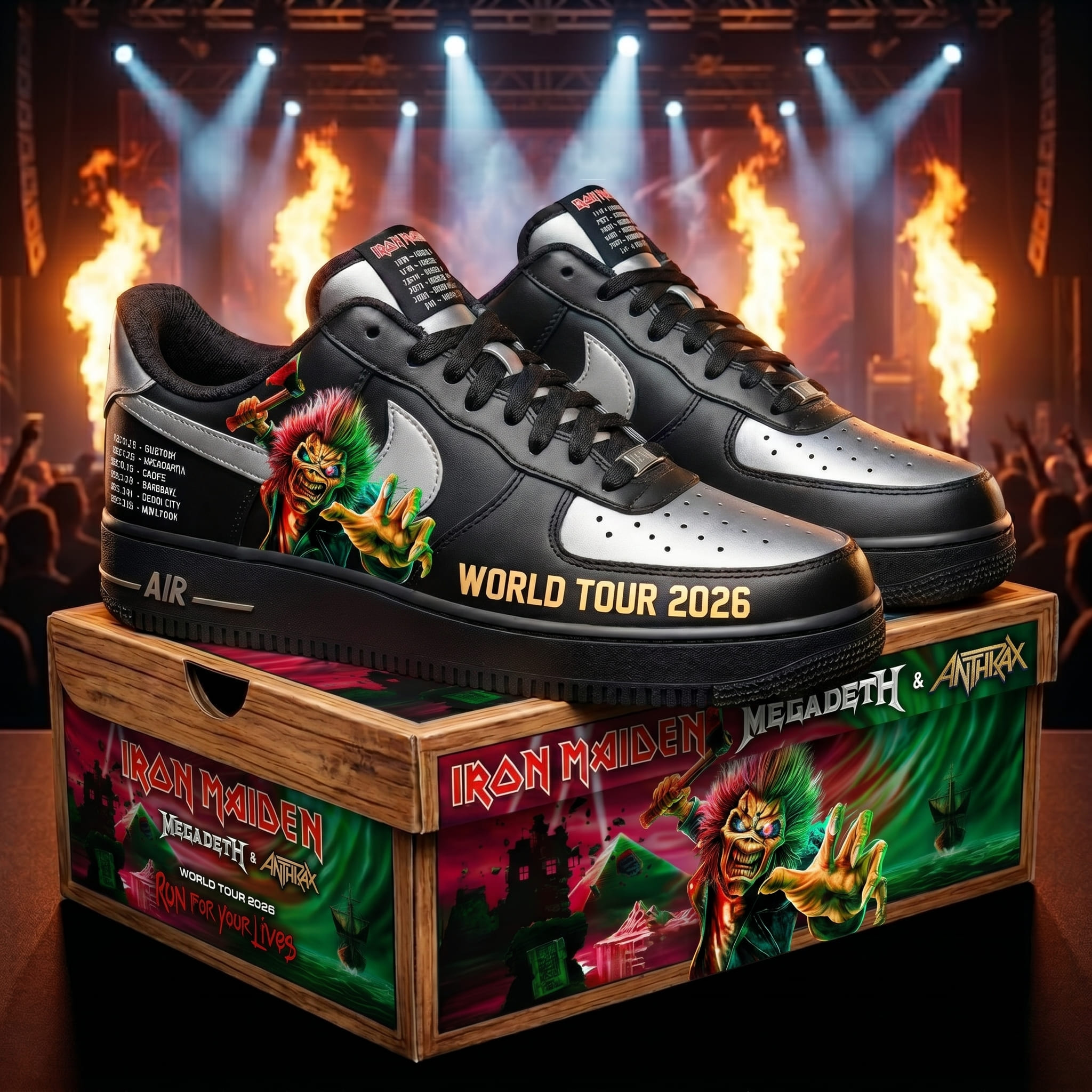 Iron Maiden Air Low-Top Sneakers Shoes-THK128641