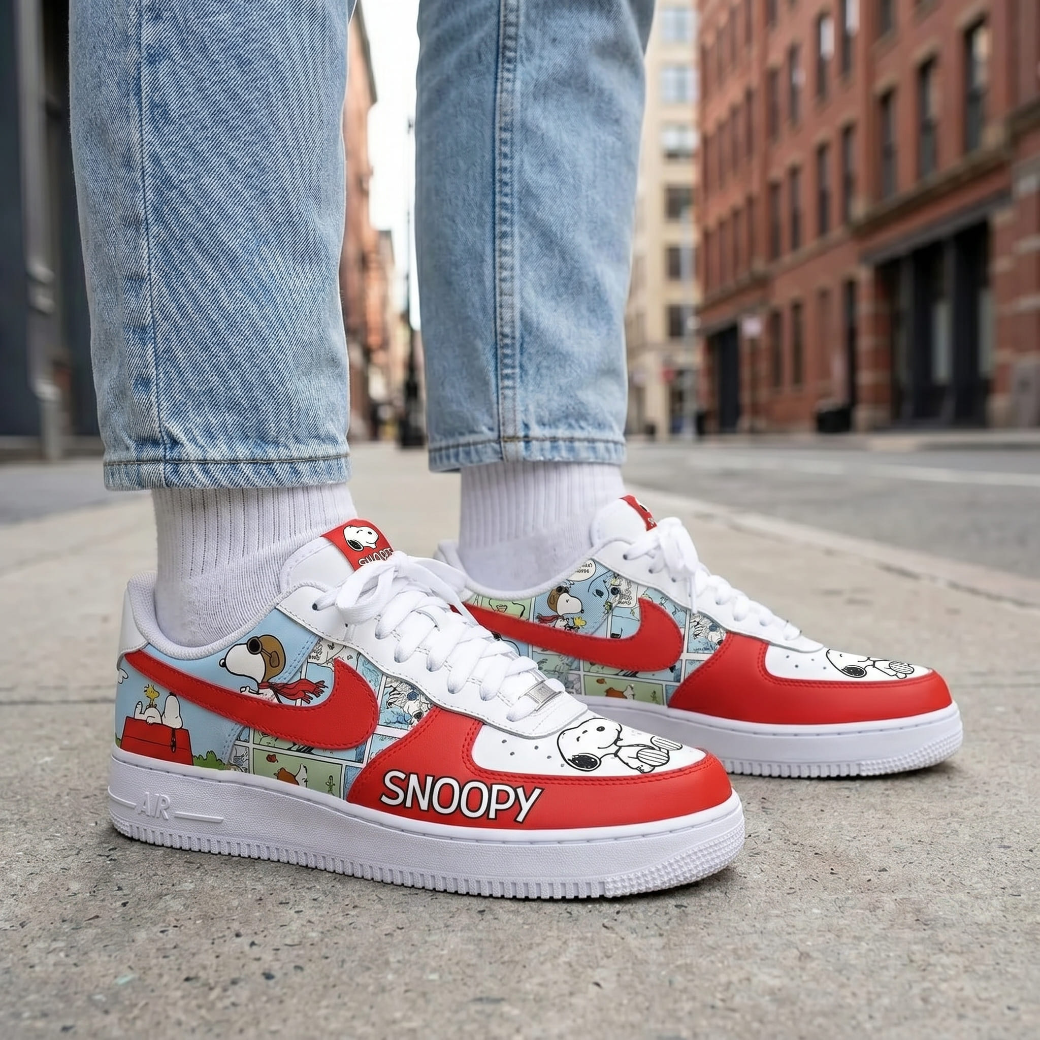 Snoopy Air Low-Top Sneakers Shoes-THK129457 - Image 3