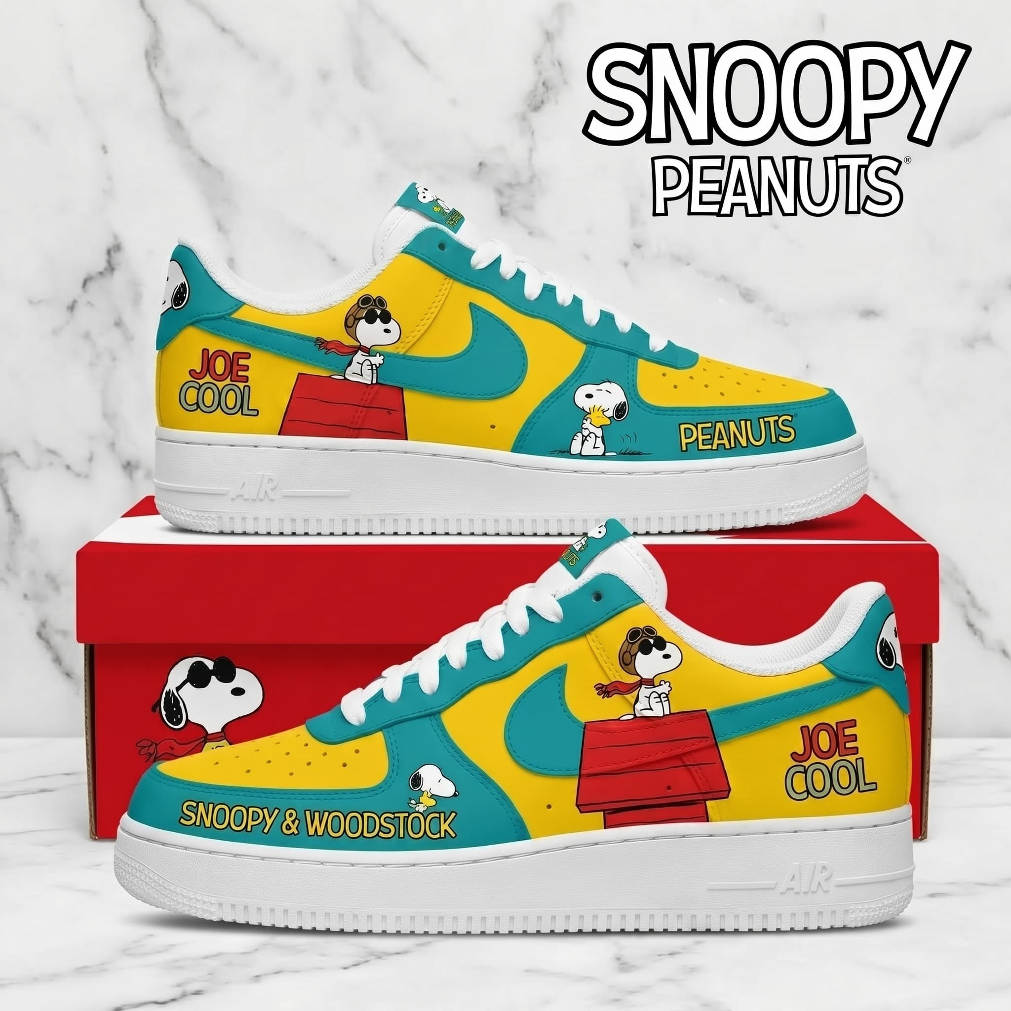 Snoopy Air Low-Top Sneakers Shoes-THK129473