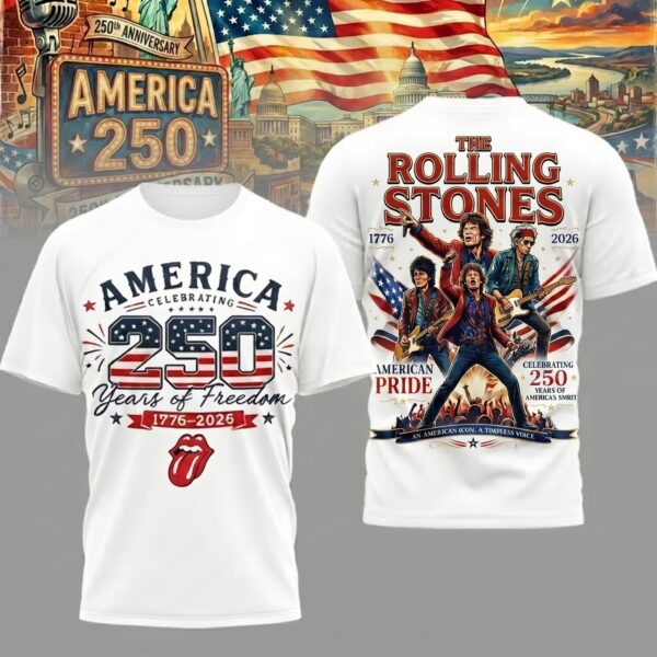 Premium The Rolling Stones 250 Years Of Freedom 3D Shirt -THK129825