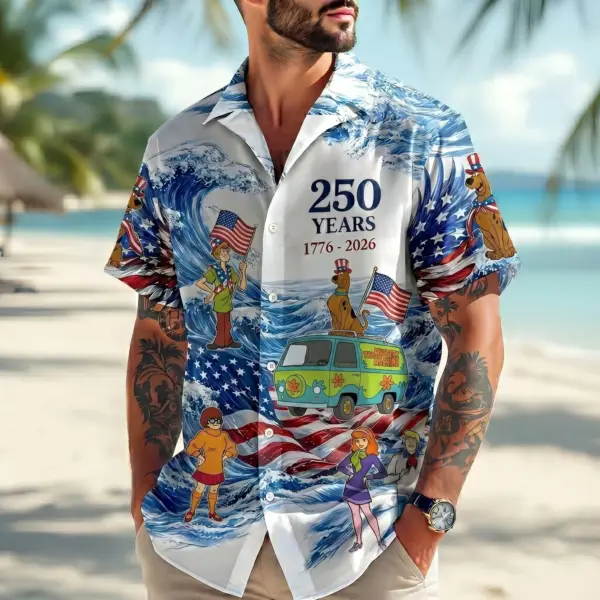 Scooby-Doo 250 Years of America Hawaiian Shirt - THK130740