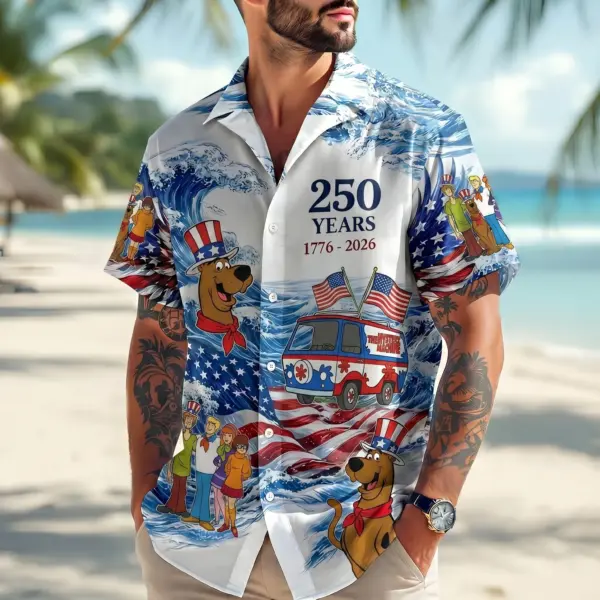 Scooby-Doo 250 Years of America Hawaiian Shirt - THK130748