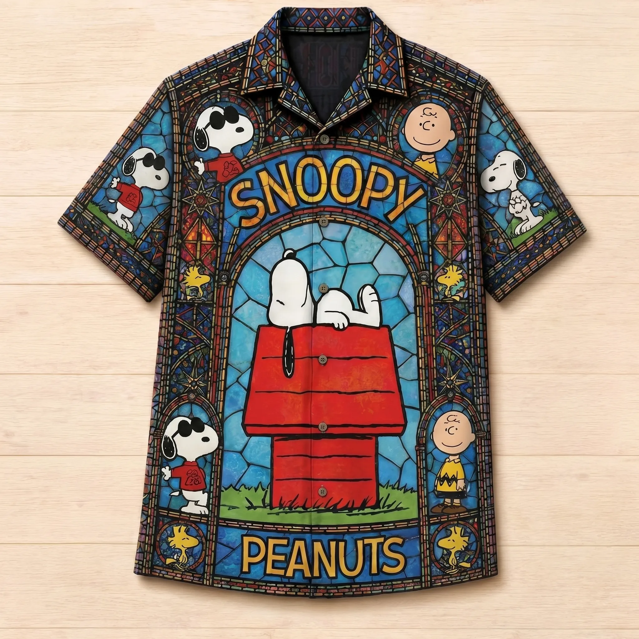Premium Snoopy Vintage Hawaiian Shirt - THK131692 - Image 2