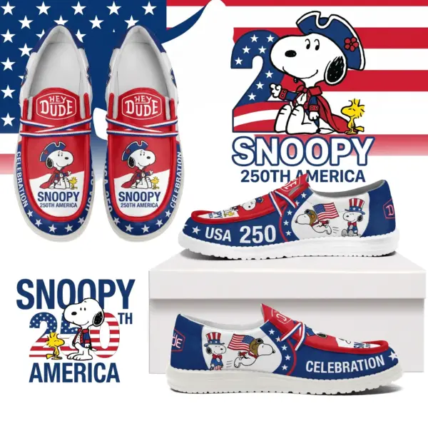 Snoopy 250 Years of America Hey Dude Shoes -THK131791