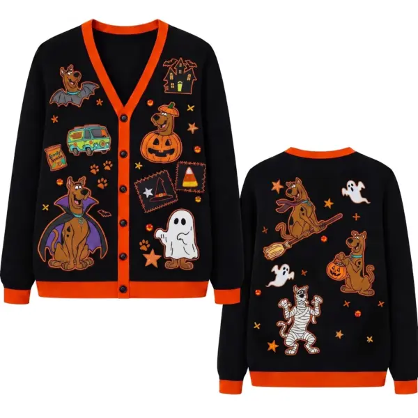 Scooby-Doo Spooky Halloween 3D Ugly Cardigan-THK132994