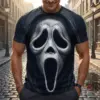 Ghostface Scream Horror Movie 3D Graphic T-Shirt