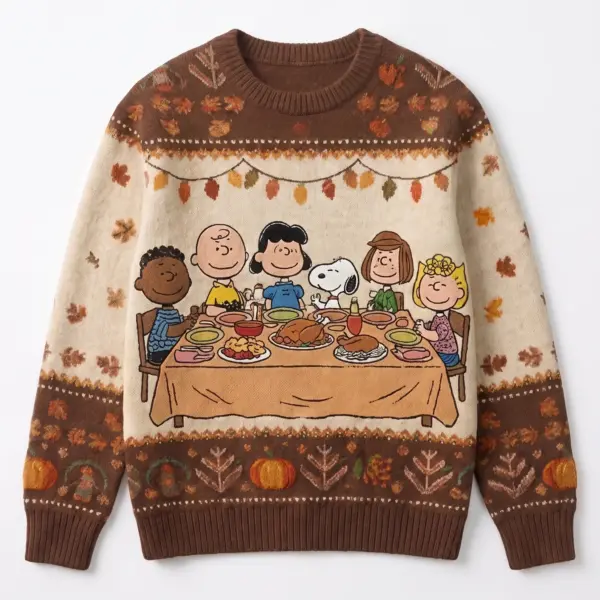 Peanuts Snoopy Thanksgiving Ugly Sweater-THK133273