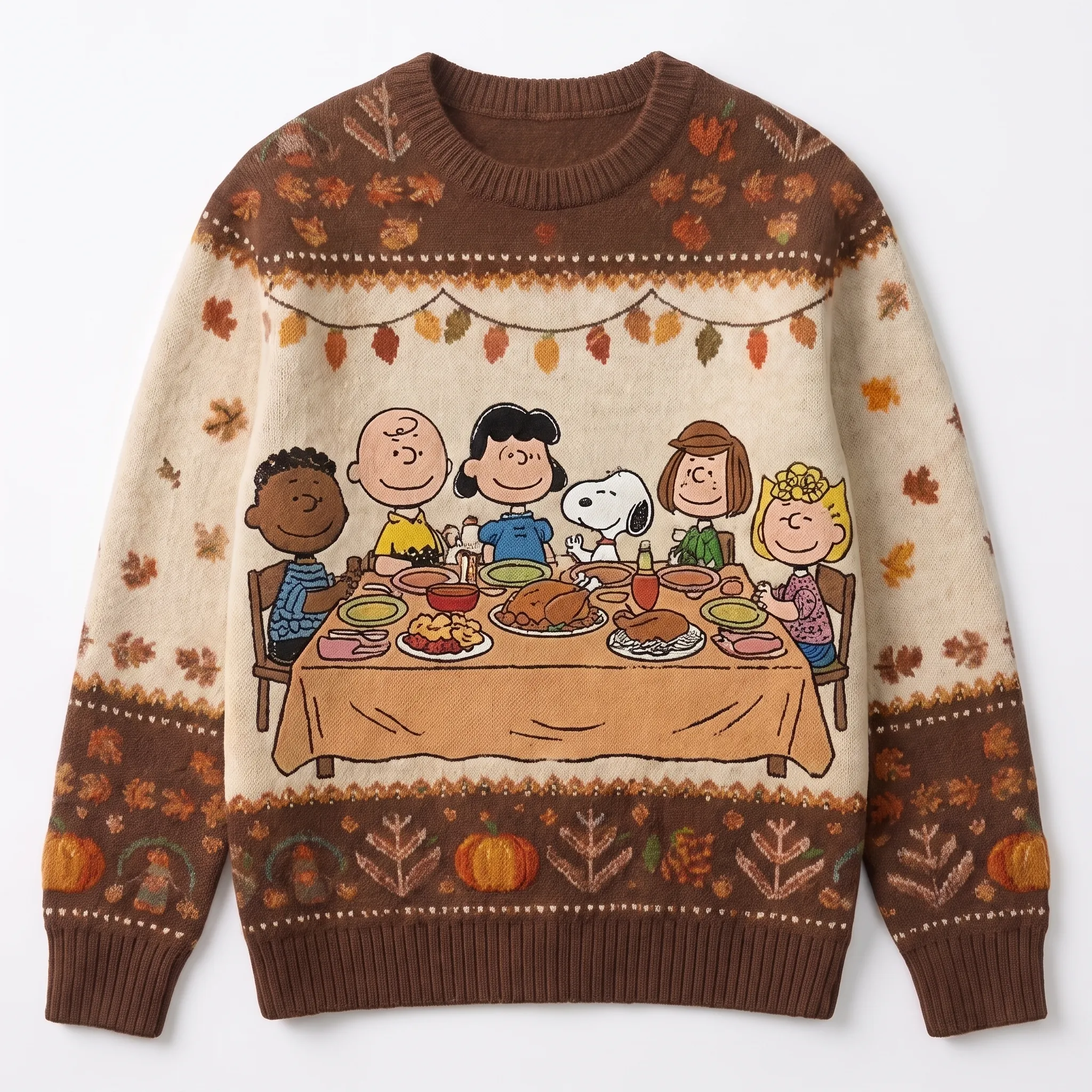 Peanuts Snoopy Thanksgiving Ugly Sweater-THK133273