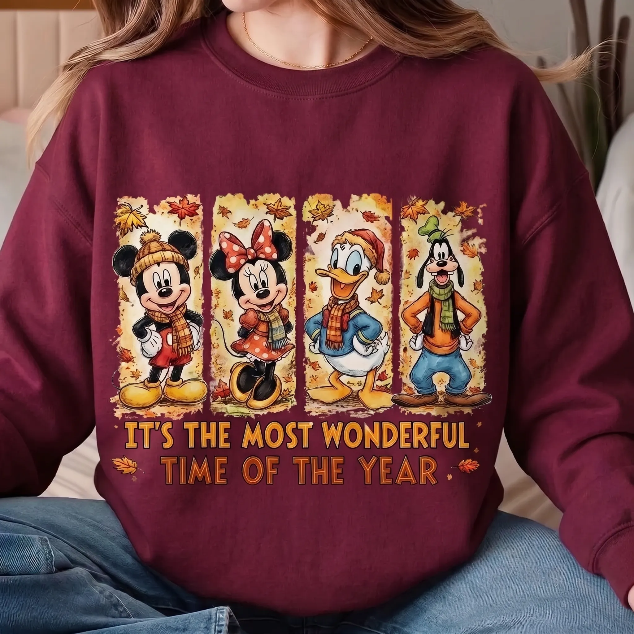 Mickey Thanksgiving Unisex Sweatshirt-THK133339 - Image 4