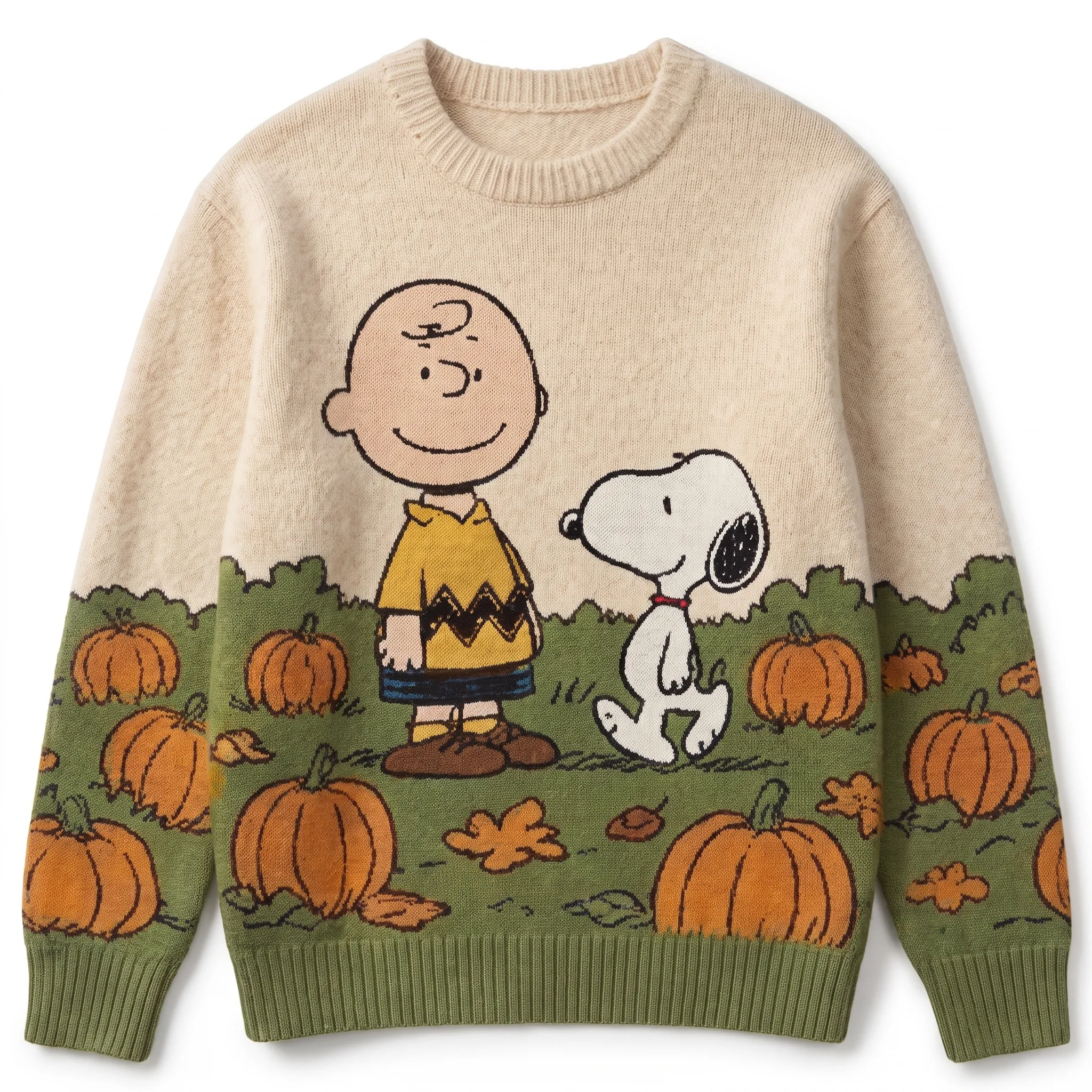 Cozy Charlie Brown Pumpkin Patch Ugly Sweater-THK133346