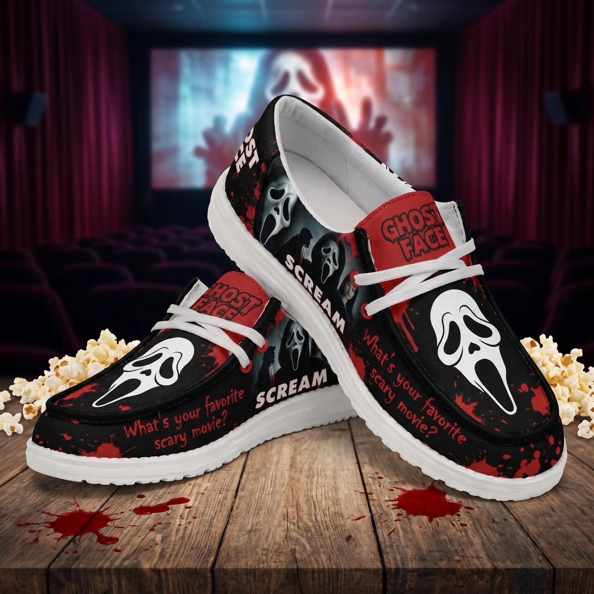 Ghostface Hey Dude Shoes-THK133399 - Image 2