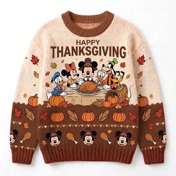 Mickey Mouse Thanksgiving Ugly Sweater-THK133541