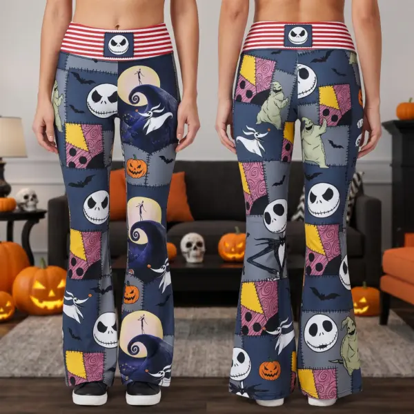 Nightmare Before Christmas Flare Leggings-THK136086