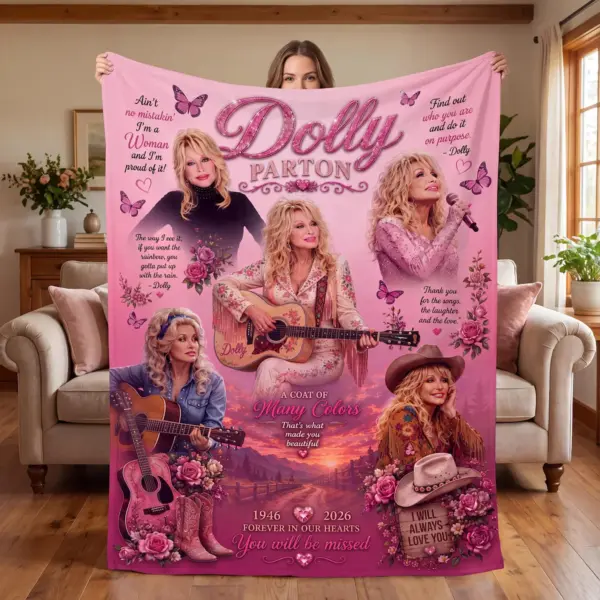 Alternative view of Dolly Parton Memorial Quilt Bedding Set-THK136322