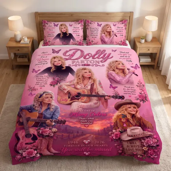 Dolly Parton Memorial Quilt Bedding Set-THK136322