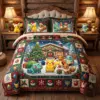 Pikachu & Friends Christmas Quilt Bedding Set-THK136449